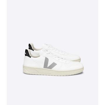 Pantofi Dama Veja V-10 CWL White/Grey/Black | RO 576OKI